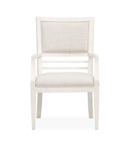 Henry & Mason  -  Whisper Isles Sea Pearl And Driftwood Upholstered Arm Chair (Set of 2)  - AFA01386 view 2