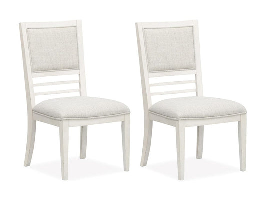 Henry & Mason  -  Whisper Isles Sea Pearl And Driftwood Upholstered Side Chair (Set of 2)  - AFA01387 view 1