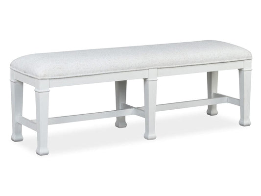 Henry & Mason  -  Whitford Whisper White And Cerused Nutmeg Bench  - AFA01011 view 1