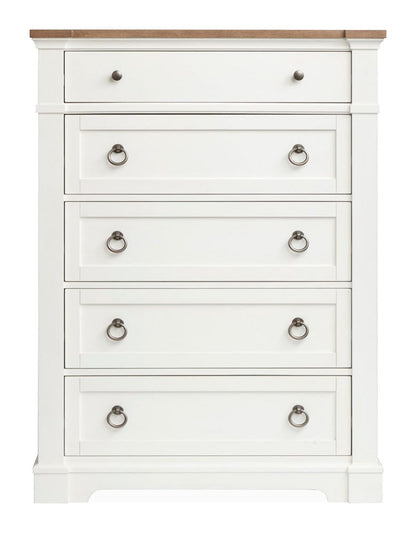 Henry & Mason  -  Whitford Whisper White And Cerused Nutmeg Drawer Chest  - AFA01016 view 2