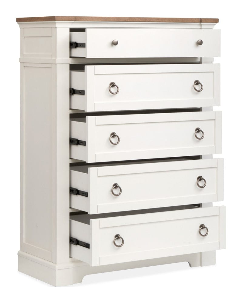 Henry & Mason  -  Whitford Whisper White And Cerused Nutmeg Drawer Chest  - AFA01016 view 4