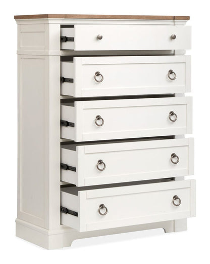 Henry & Mason  -  Whitford Whisper White And Cerused Nutmeg Drawer Chest  - AFA01016 view 4