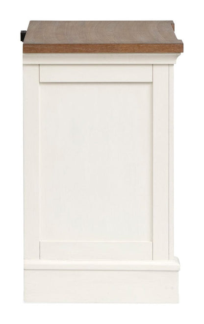 Henry & Mason  -  Whitford Whisper White And Cerused Nutmeg Drawer Nightstand  - AFA01019 view 3