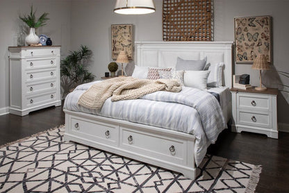 Henry & Mason  -  Whitford Whisper White And Cerused Nutmeg Drawer Nightstand  - AFA01019 view 9