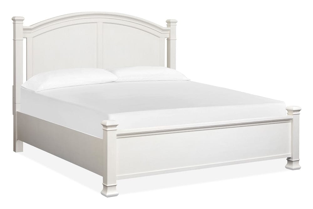 Henry & Mason  -  Whitford Whisper White And Cerused Nutmeg King Panel Bed  - AFA01021 view 1