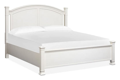 Henry & Mason  -  Whitford Whisper White And Cerused Nutmeg King Panel Bed  - AFA01021 view 1