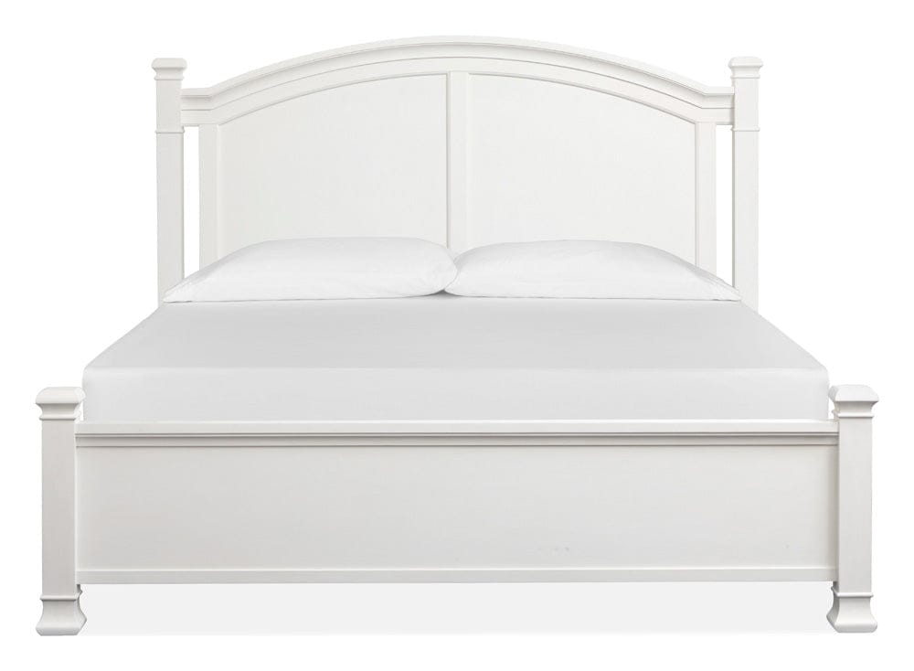 Henry & Mason  -  Whitford Whisper White And Cerused Nutmeg King Panel Bed  - AFA01021 view 2