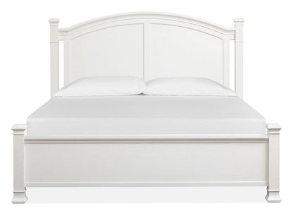 Henry & Mason  -  Whitford Whisper White And Cerused Nutmeg King Panel Bed  - AFA01021 view 2