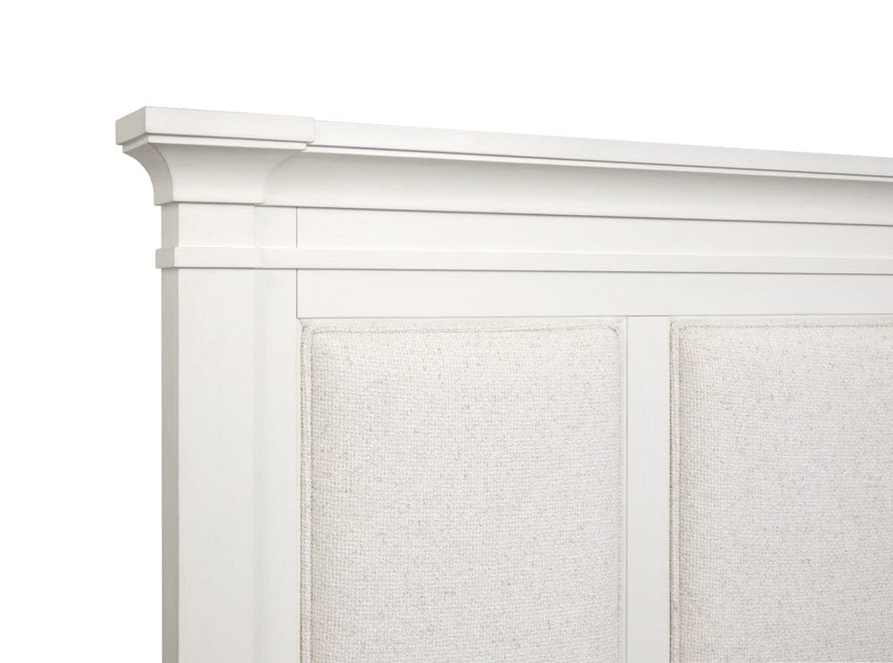Henry & Mason  -  Whitford Whisper White And Cerused Nutmeg King Upholstered Panel Storage Bed  - AFA01023 view 5