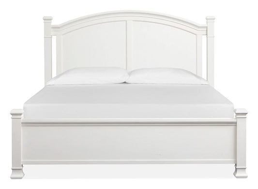 Henry & Mason  -  Whitford Whisper White And Cerused Nutmeg Queen Panel Bed  - AFA01025 view 2