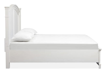 Henry & Mason  -  Whitford Whisper White And Cerused Nutmeg Queen Panel Storage Bed  - AFA01026 view 4