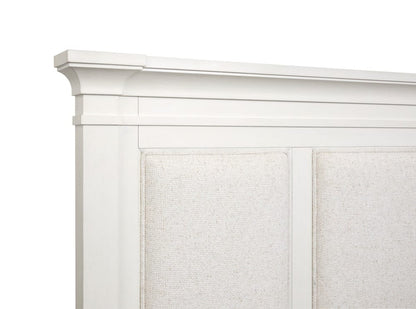 Henry & Mason  -  Whitford Whisper White And Cerused Nutmeg Queen Upholstered Panel Storage Bed  - AFA01027 view 5