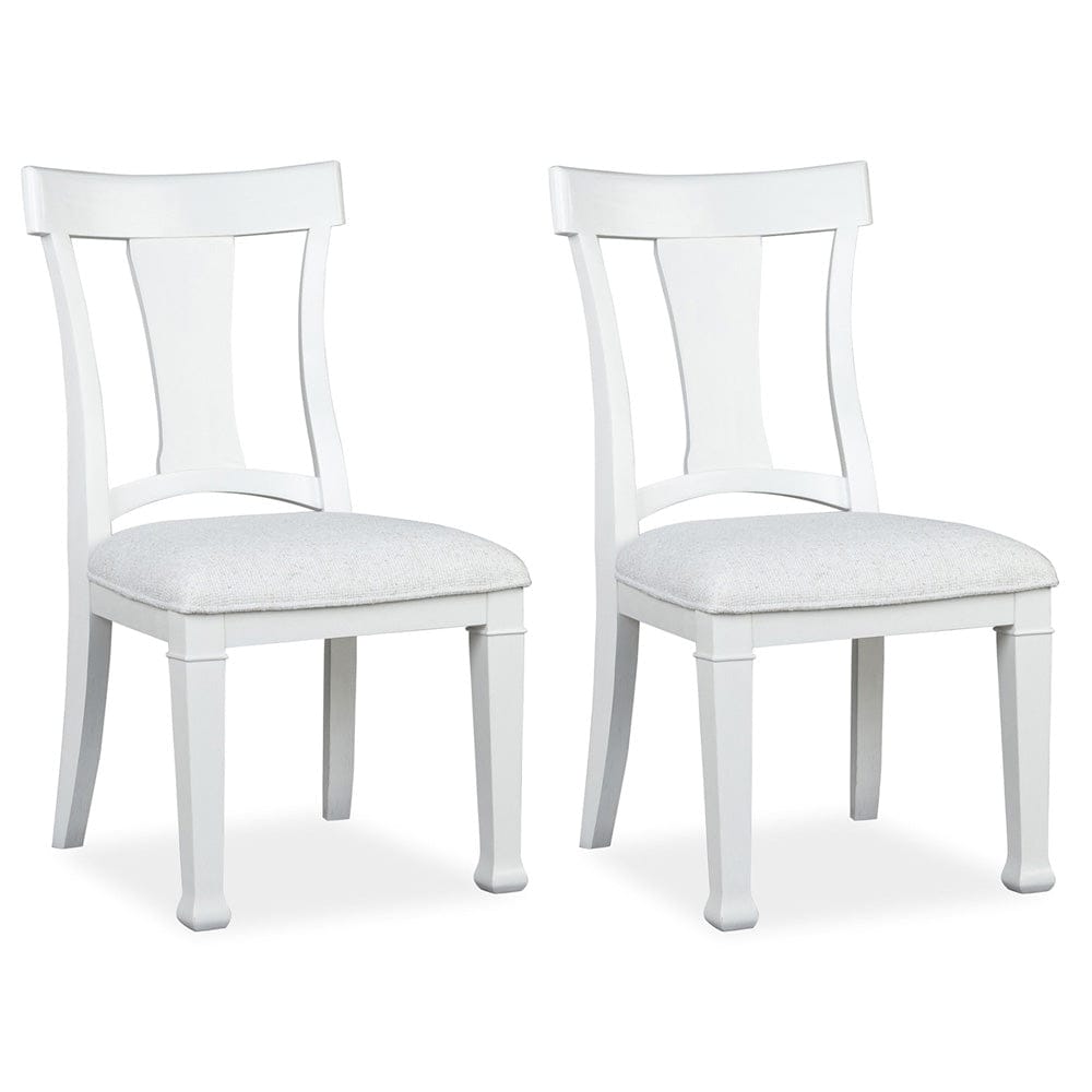 Henry & Mason  -  Whitford Whisper White And Cerused Nutmeg Upholstered Side Chair (Set of 2)  - AFA01029 view 1