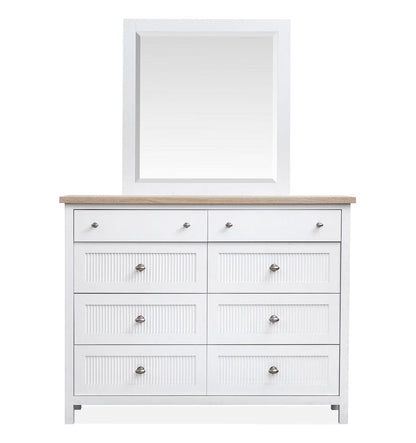 Henry & Mason  -  Windshore Haven White Whisp And Sand Chesser With Portrait Mirror  - AFA01428 view 2