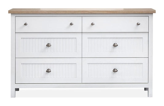 Henry & Mason  -  Windshore Haven White Whisp And Sand Double Drawer Dresser  - AFA01429 view 2