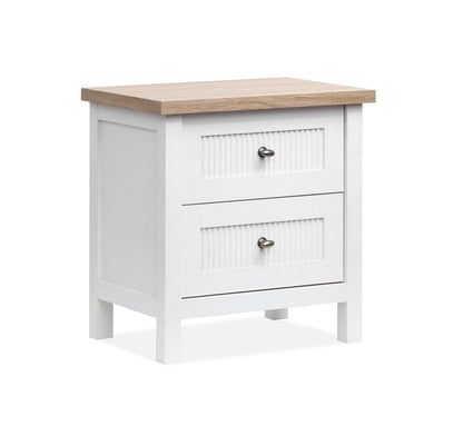 Henry & Mason  -  Windshore Haven White Whisp And Sand Drawer Nightstand  - AFA01432 view 1
