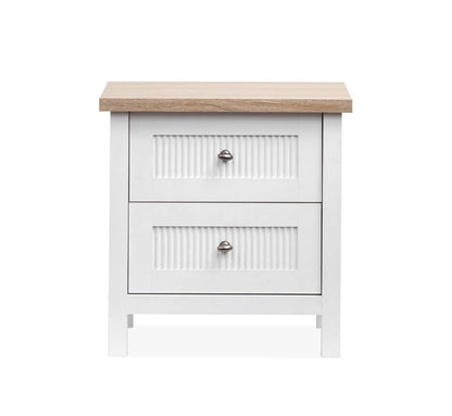 Henry & Mason  -  Windshore Haven White Whisp And Sand Drawer Nightstand  - AFA01432 view 2