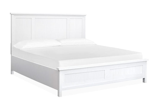 Henry & Mason  -  Windshore Haven White Whisp And Sand Queen Panel Bed  - AFA01435 view 1