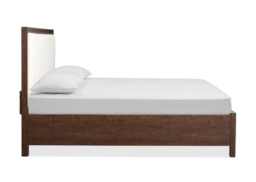 Henry & Mason  -  Wrenwyn Columbian Walnut King Upholstered Panel Bed  - AFA01076 view 3