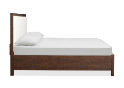 Henry & Mason  -  Wrenwyn Columbian Walnut King Upholstered Panel Bed  - AFA01076 view 3