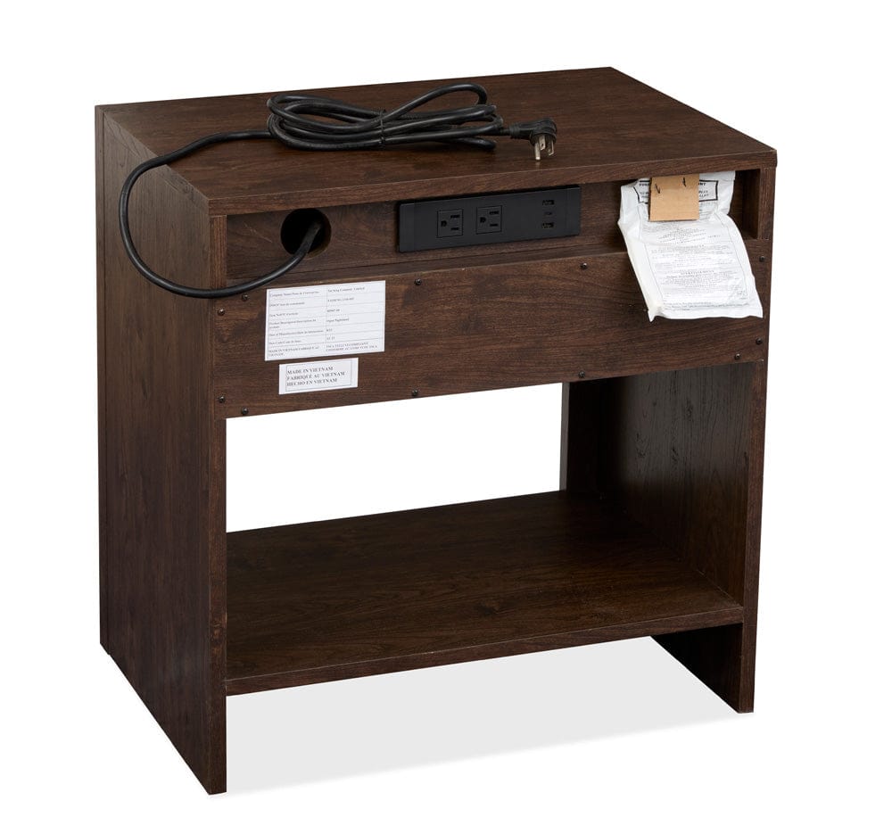 Henry & Mason  -  Wrenwyn Columbian Walnut Open Nightstand  - AFA01077 view 4