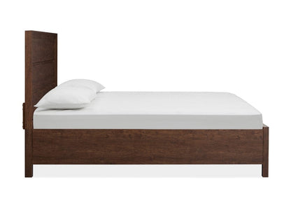 Henry & Mason  -  Wrenwyn Columbian Walnut Queen Panel Storage Bed  - AFA01080 view 3