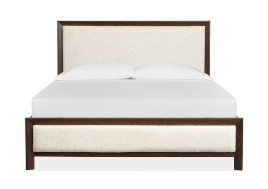 Henry & Mason  -  Wrenwyn Columbian Walnut Queen Upholstered Panel Bed  - AFA01081 view 2