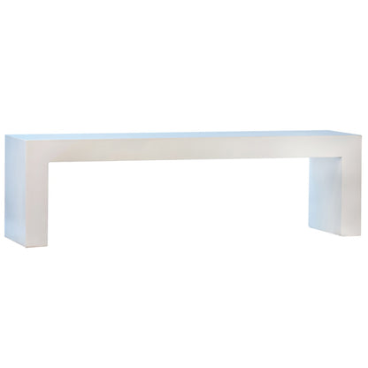 Henry & Mason - Wright Concrete Outdoor Bench in White - DV7286 veiw 1