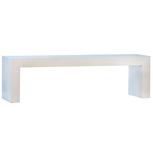 Henry & Mason - Wright Concrete Outdoor Bench in White - DV7286 veiw 1