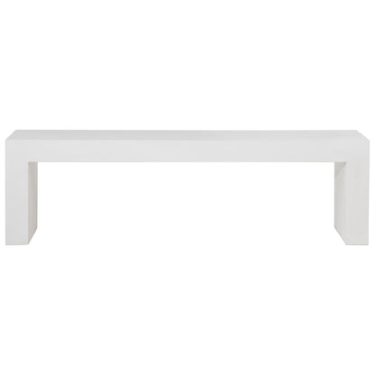 Henry & Mason - Wright Concrete Outdoor Bench in White - DV7286 veiw 2