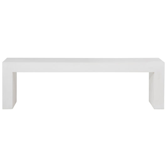 Henry & Mason - Wright Concrete Outdoor Bench in White - DV7286 veiw 2