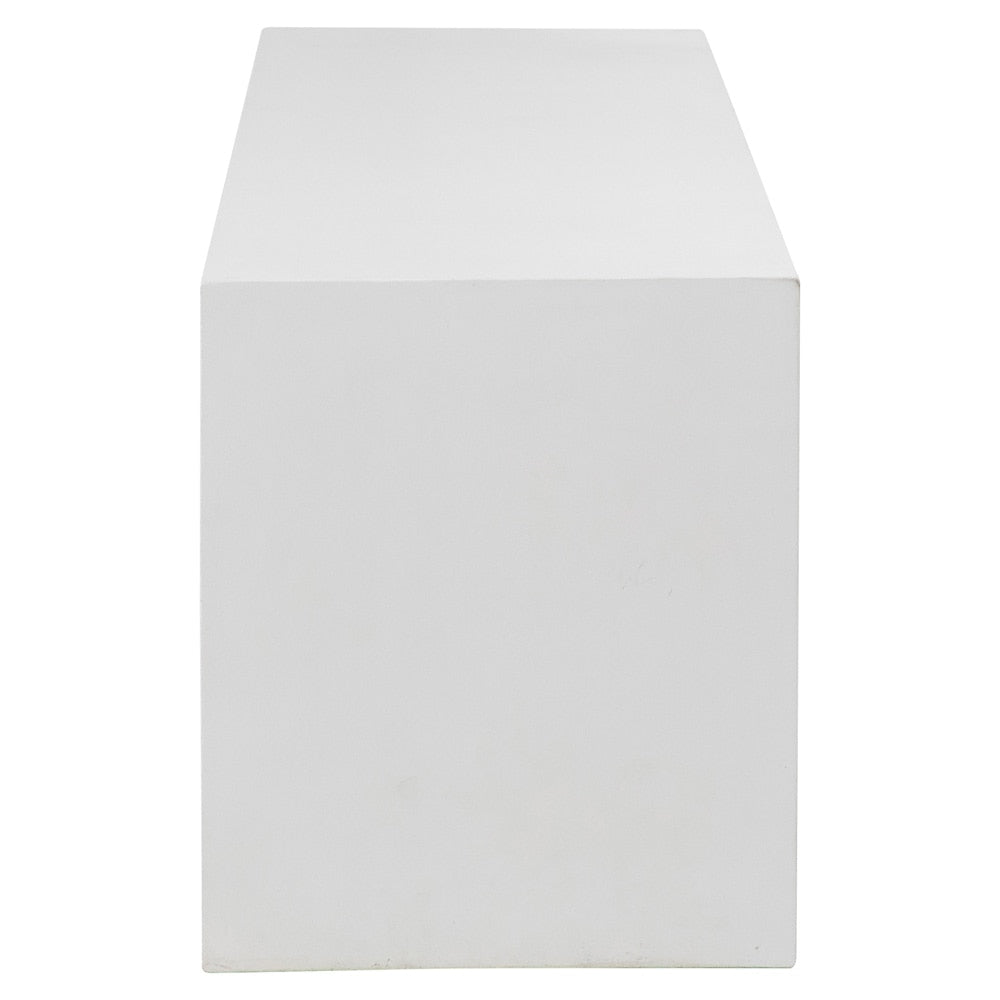 Henry & Mason - Wright Concrete Outdoor Bench in White - DV7286 veiw 3