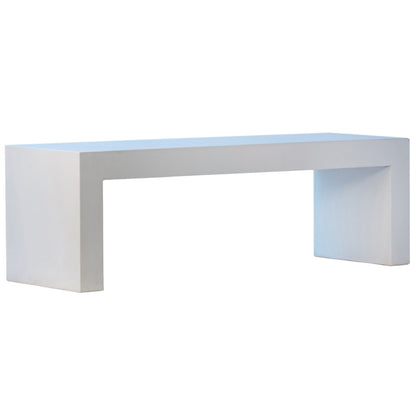 Henry & Mason - Wright Concrete Outdoor Bench in White - DV7286 veiw 4