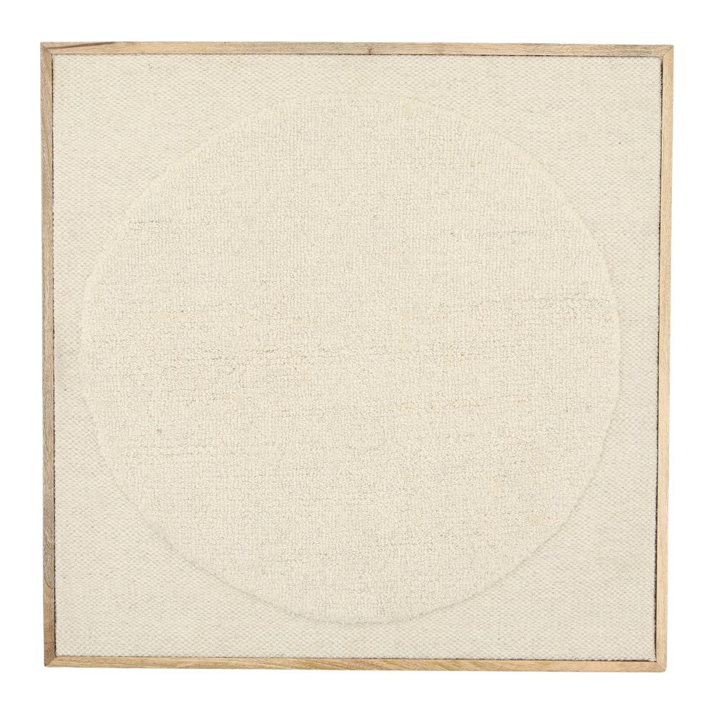 Henry & Mason - Yabine Woven Wool 3D Textured Wall Art in Natural Wood Float Frame - DV7919 veiw 1