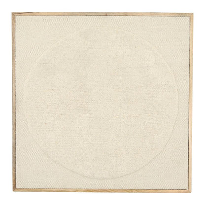 Henry & Mason - Yabine Woven Wool 3D Textured Wall Art in Natural Wood Float Frame - DV7919 veiw 1