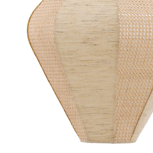 Henry & Mason - Yale Natural Rattan and Cotton Fabric Pendant Hanging Light - DV7060 veiw 2
