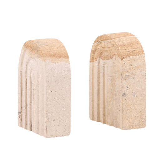 Henry & Mason - Yves Natural Palimanian Stone Bookends - Set of 2 - DV7251 veiw 1