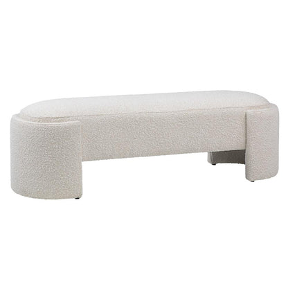 Henry & Mason - Zhytlo Bench in Off White Boucle Upholstery - DV7376 veiw 1