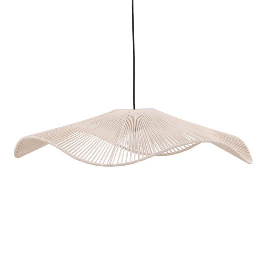 Henry & Mason - Zlayton Iron Frame with Cream Cotton Rope Pendant Hanging Light - DV7795 veiw 1