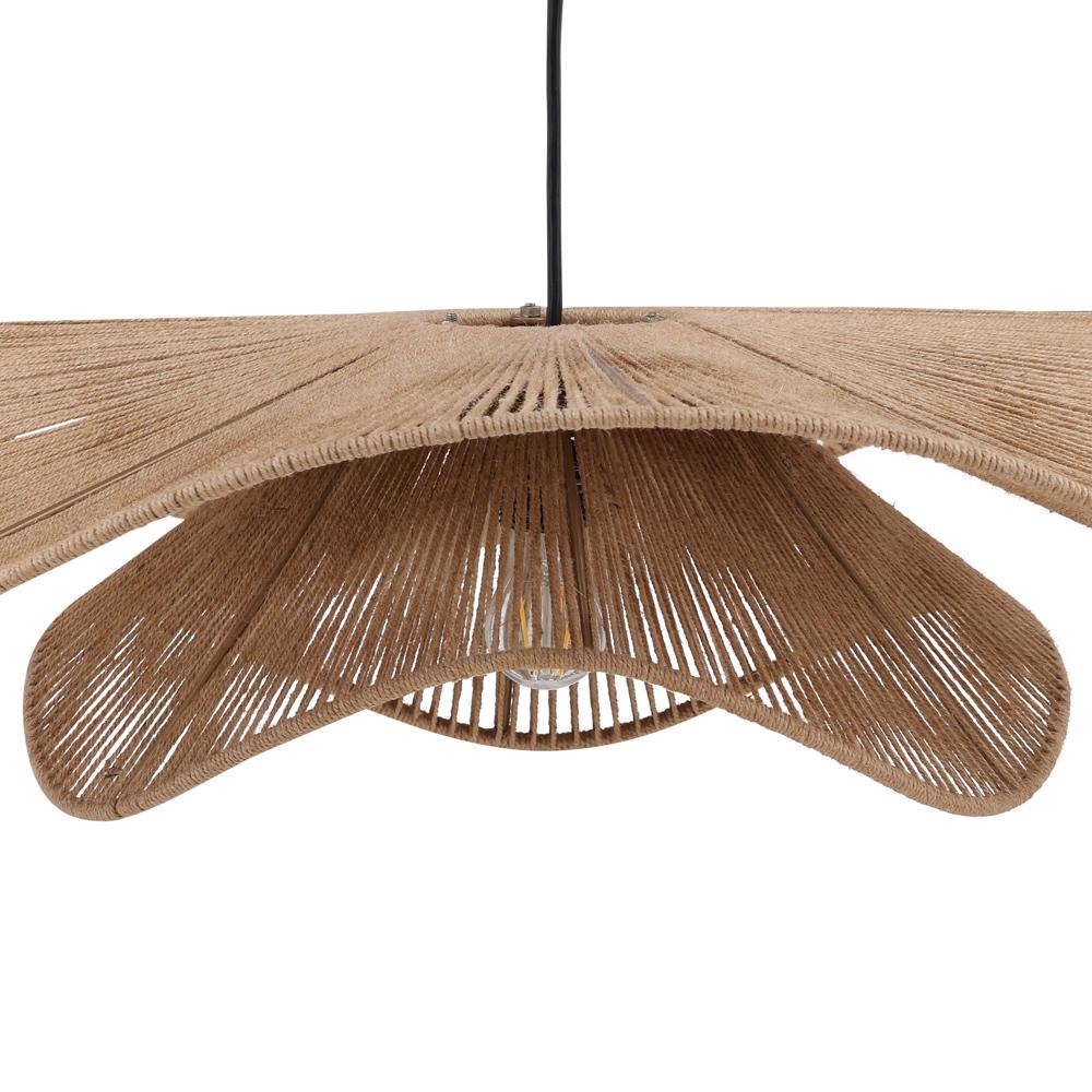 Henry & Mason - Zorat Iron Frame with Natural Jute Rope Hanging Pendant Light - DV7796 veiw 2