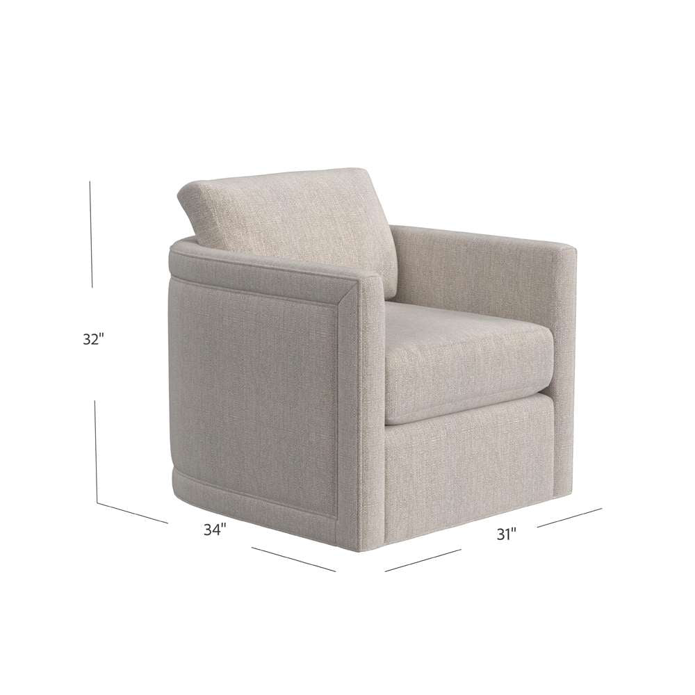 HF Custom - Clemintine Swivel Chair - 1657-400558-92 veiw 2
