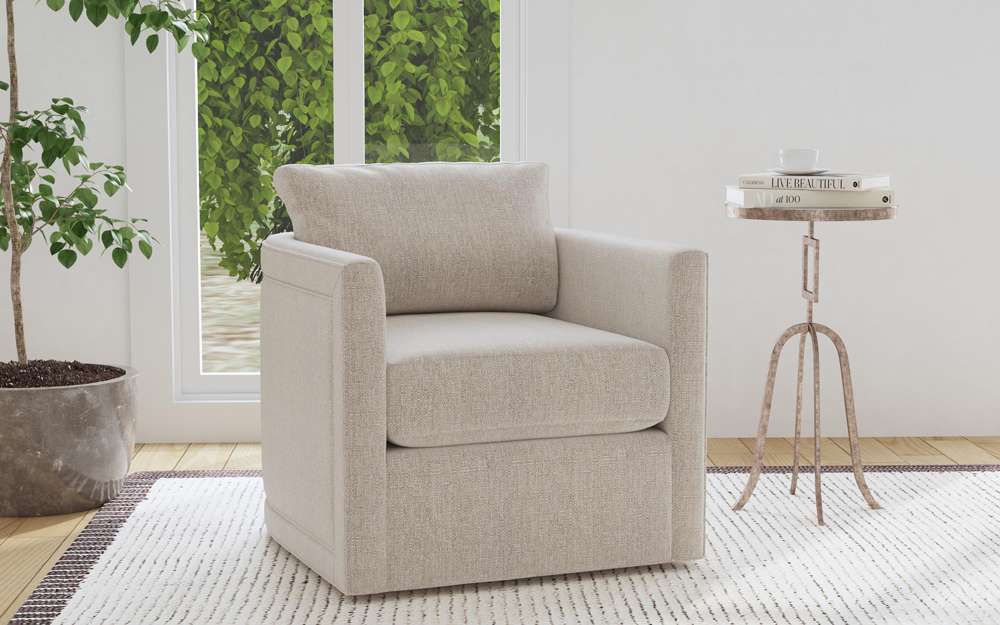 HF Custom - Clemintine Swivel Chair - 1657-400558-92 veiw 3