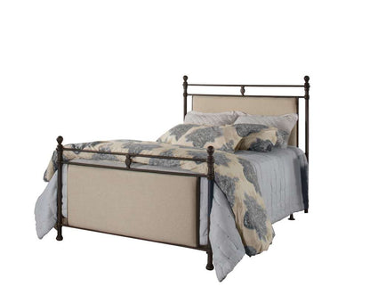 Hillsdale Furniture - Ashley King Upholstered Panel Headboard with Frame, Linen Stone - 2137BKR veiw 1