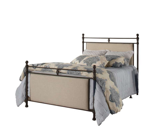 Hillsdale Furniture - Ashley King Upholstered Panel Headboard with Frame, Linen Stone - 2137BKR veiw 1