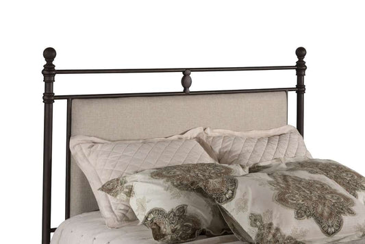 Hillsdale Furniture - Ashley Queen Upholstered Panel Headboard with Frame, Linen Stone - 2137HQR veiw 1