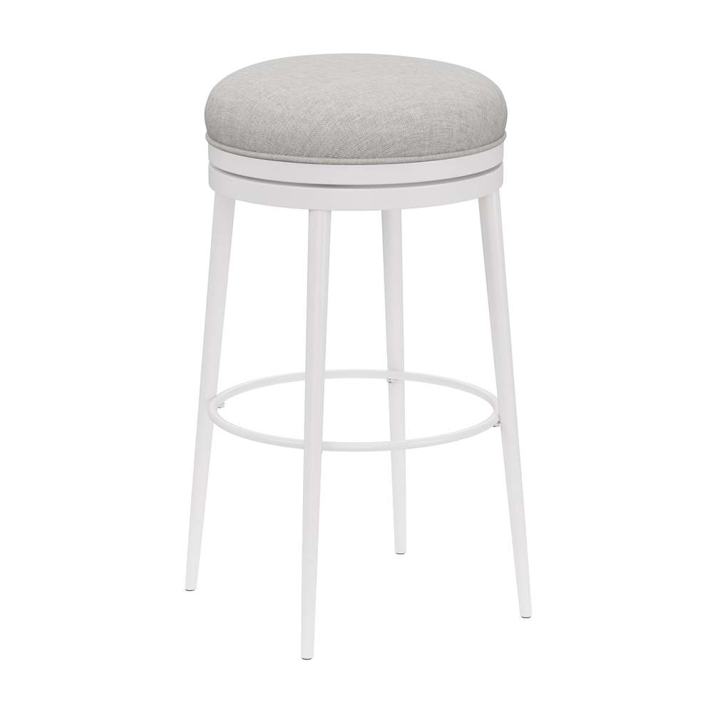 Hillsdale Furniture - Aubrie Metal Backless Counter Height Swivel Stool, White - 4556-828 veiw 1