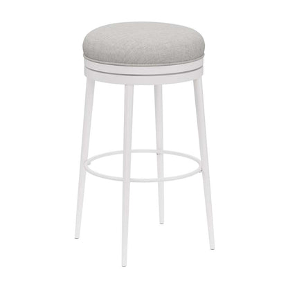 Hillsdale Furniture - Aubrie Metal Backless Counter Height Swivel Stool, White - 4556-828 veiw 1