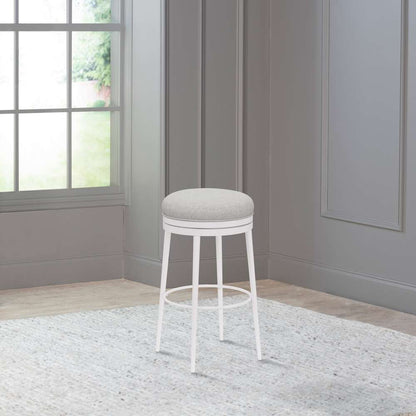 Hillsdale Furniture - Aubrie Metal Backless Counter Height Swivel Stool, White - 4556-828 veiw 3