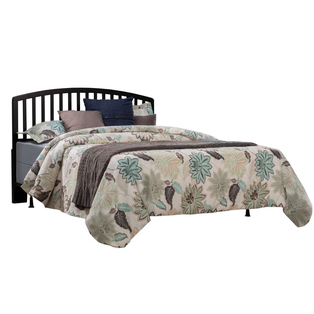 Hillsdale Furniture - Carolina Wood Full/Queen Headboard with Frame, Black - 1592HFQR