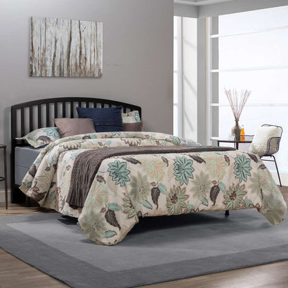 Hillsdale Furniture - Carolina Wood Full/Queen Headboard with Frame, Black - 1592HFQR veiw 1